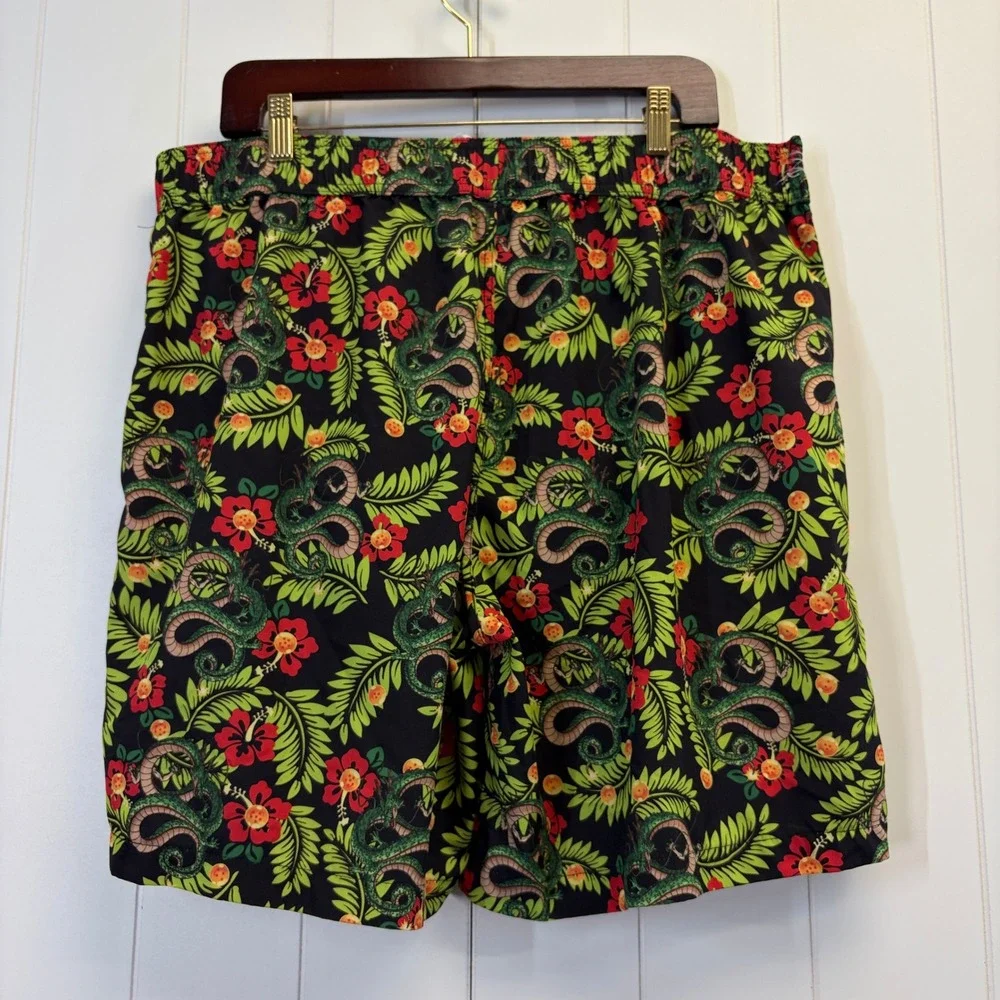 Dragon Ball Super Shenron Dragon Swim Trunks Mens Size XL Anime Tropical Summer